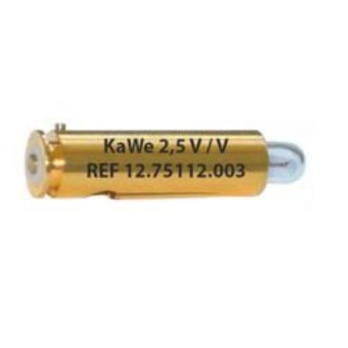 KIRCHNER & WILHELM (KIRC) Vakuum-Lampe 2,5V silber MA 6 f. Ophth./Dermatosk. E30/E50/E55/D