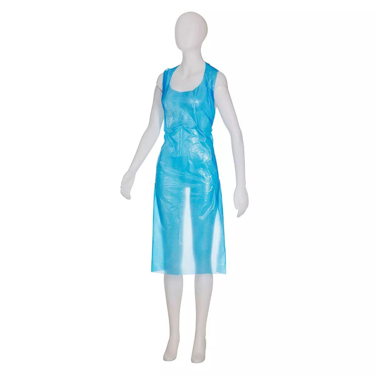 AMPRI HANDELSGESELLSCHAFT MBH Med Comfort PE-Schürze light W-Block PK 50 blau, 75x140cm
