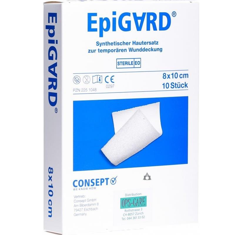 Epigard 8cmx5cm AP 10 synthetischer Hautersatz