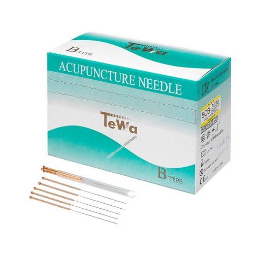 PD VERTRIEBS GMBH TeWa Akupunkturnadel CB-Type 3050 AP 200x5 0,3x50mm m. Kupfergriff gelb
