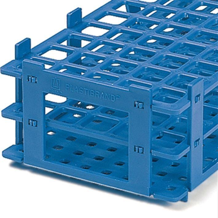 Reagenzglasgestell f.32 Röhrchen AP 5 bis Ø 25mm, PP, blau