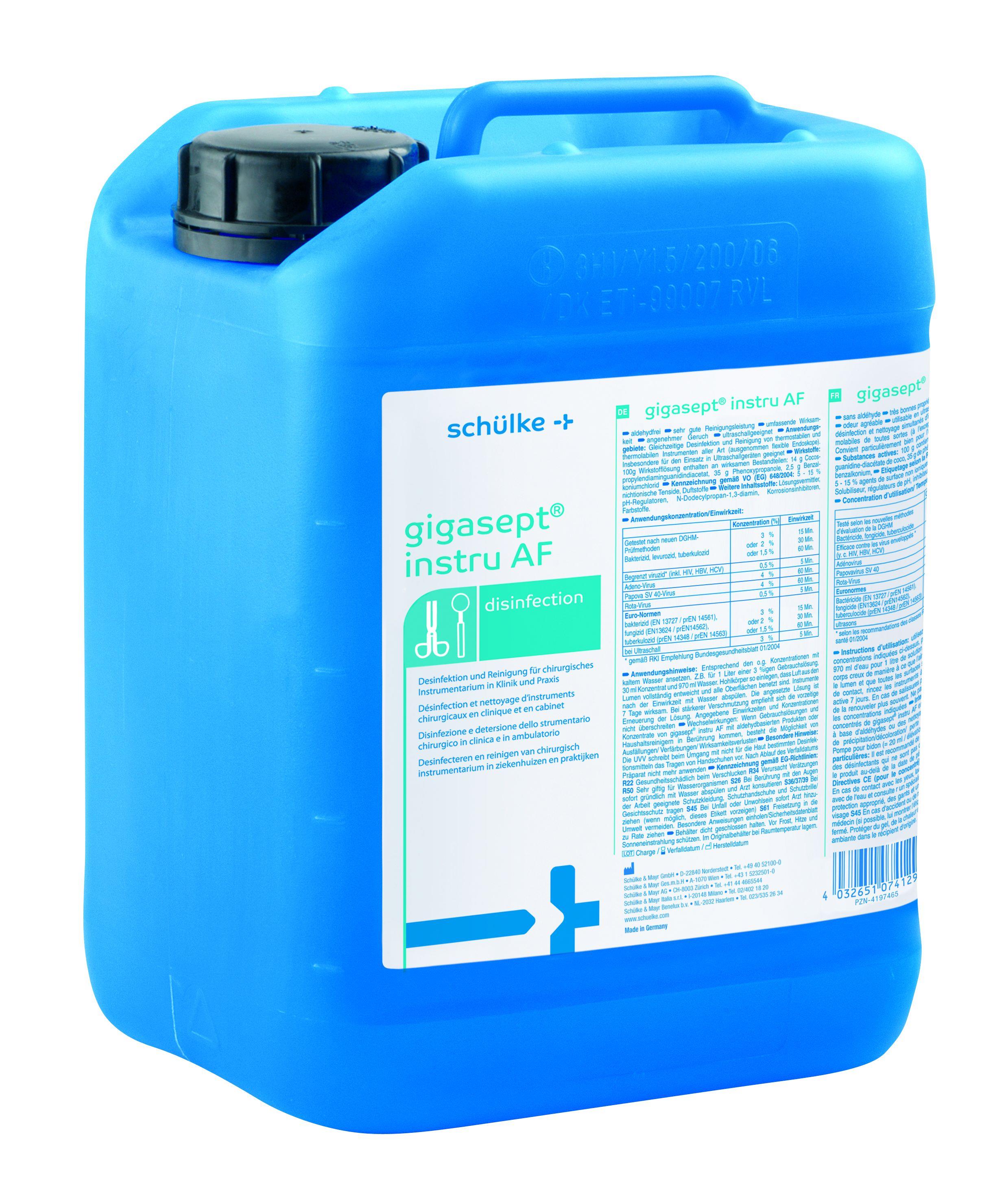 SCHÜLKE & MAYR GMBH Gigasept Instru AF 5L Instrumentendesinfektion u.reinig.