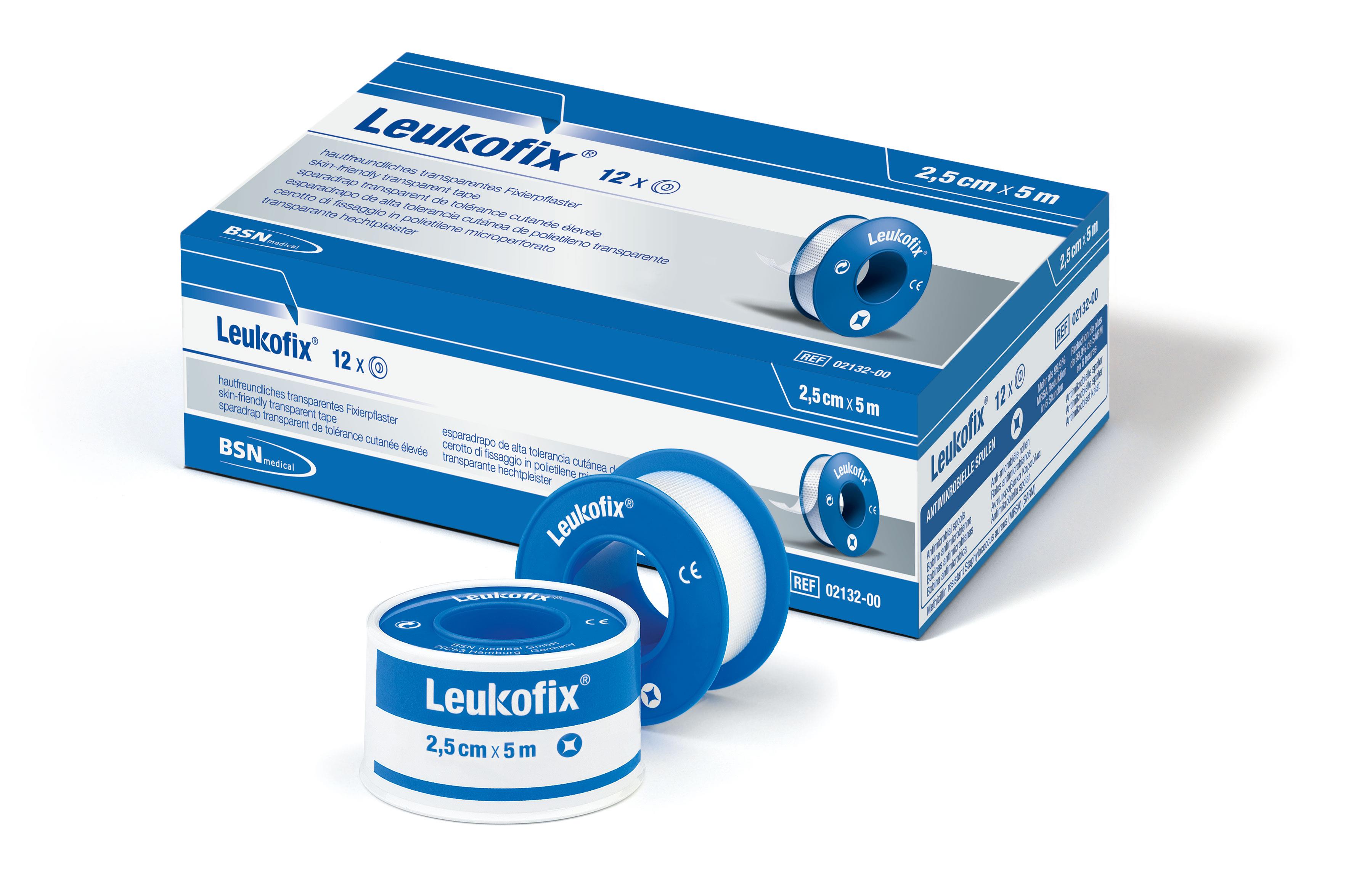 BSN medical GmbH Leukofix 2,5cm x 5m im Schutzring perf. transparente Folie