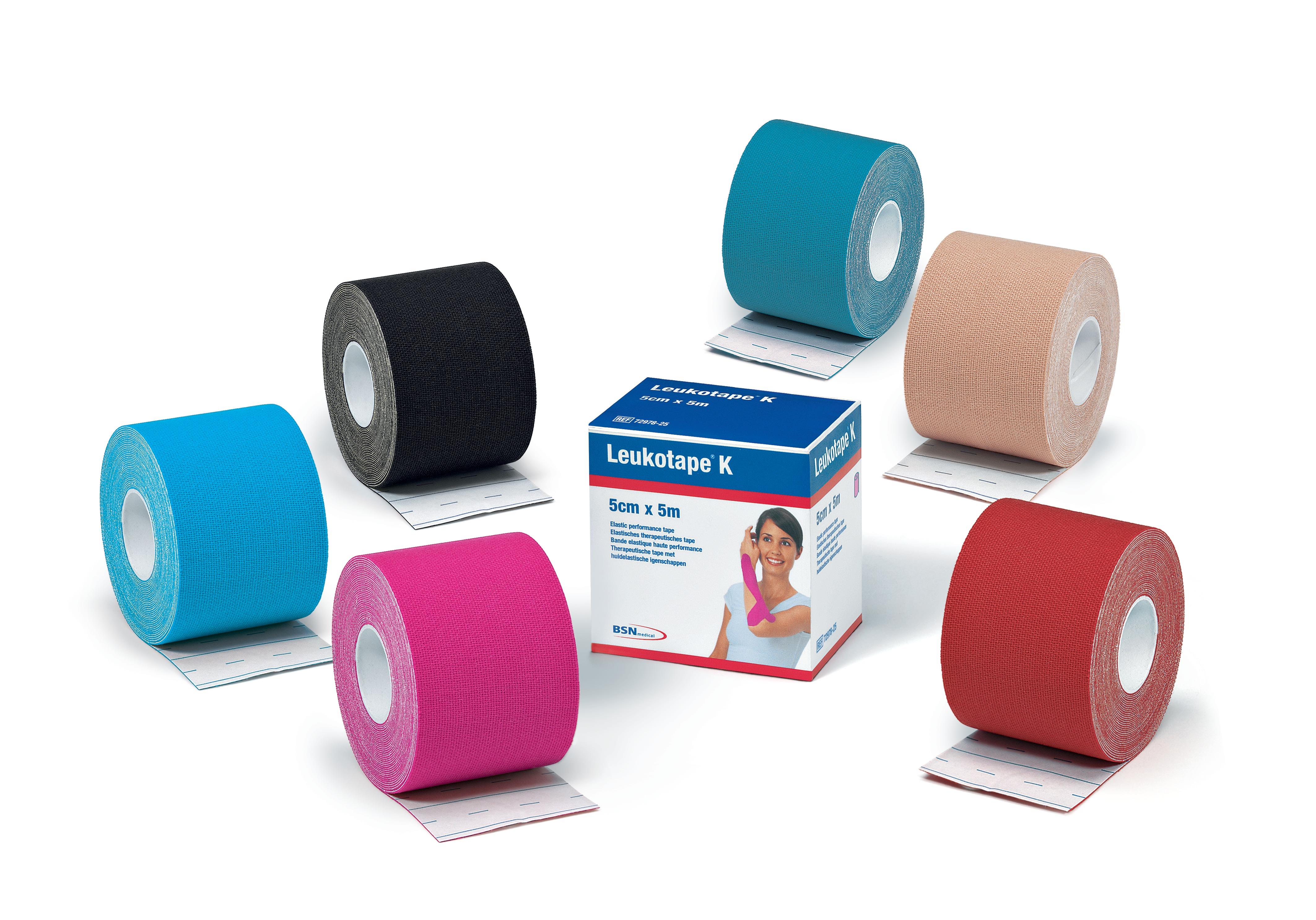 BSN medical GmbH Leukotape K 5,00cm x 5m hautfarben, elastische Klebebinde