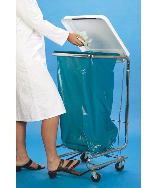 Fahrständer für Müllsäcke mit Fußpedalöffner