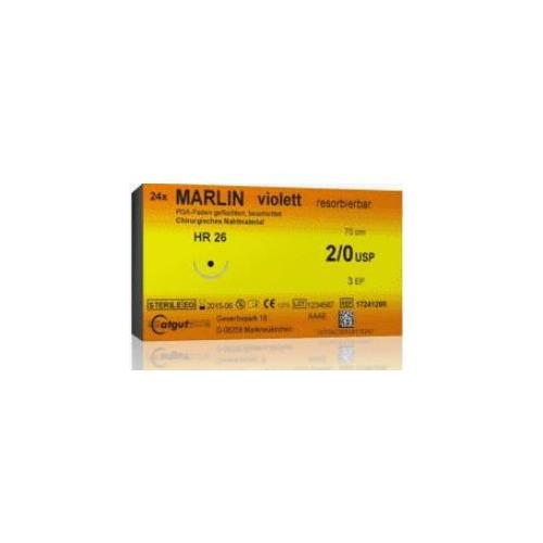Catgut GmbH Marlin 4/0 violett gefl. 17241885 AP 24 DS16 45cm
