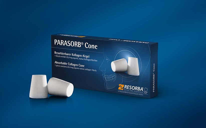Resorba Medical GmbH PARASORB CONE Genta AP 10 Kollagen-Gentamicin-Kegel