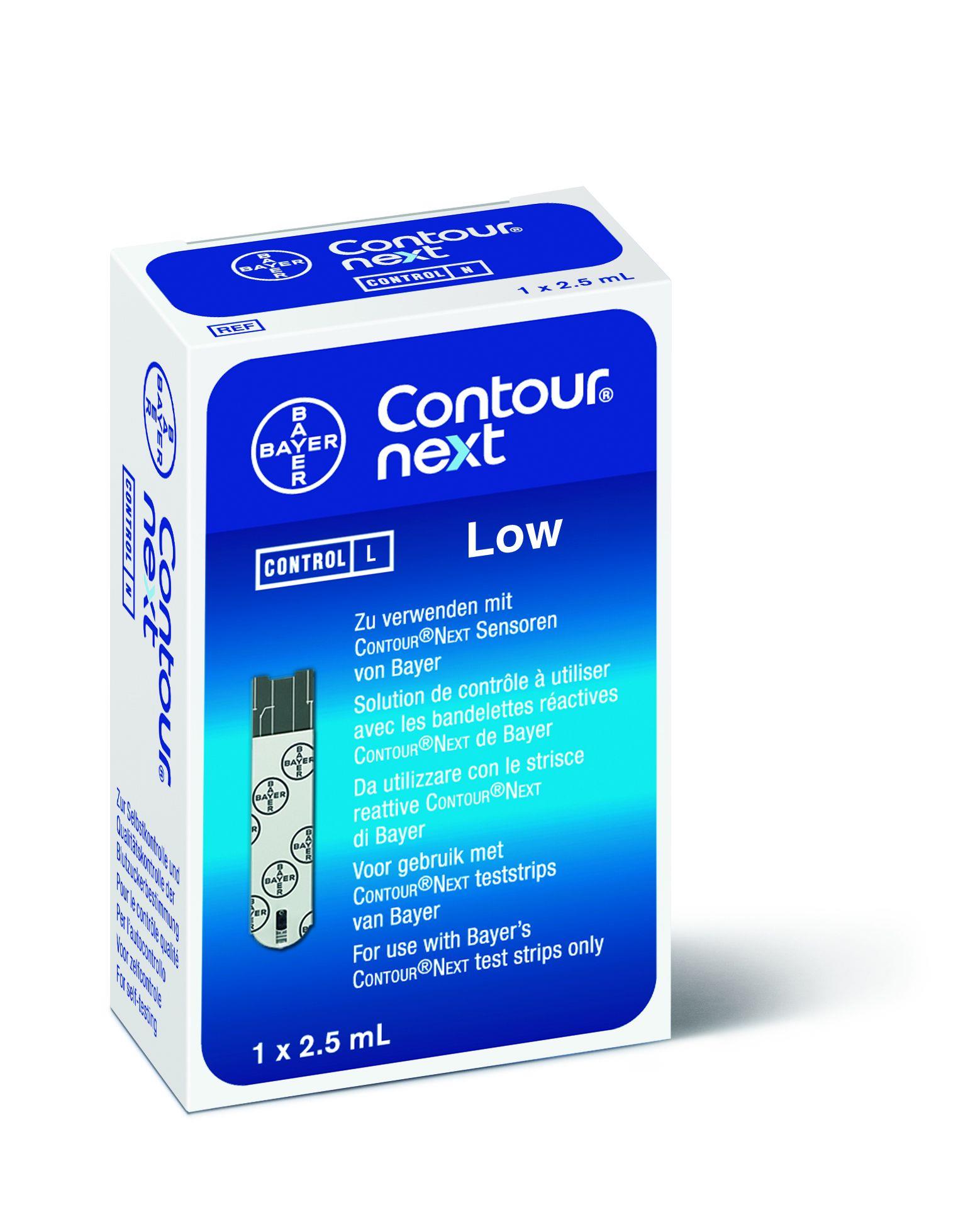 Contour Next Kontroll-Lösung niedrig 1x2,5ml f. Contour XT/Contour Next USB