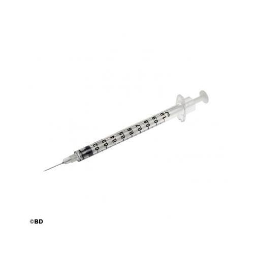BECTON DICKINSON AND COMPANY BD Plastipak Sub-Q Spritzen AP 100 1ml 26G m. Kanüle 0,45x13mm