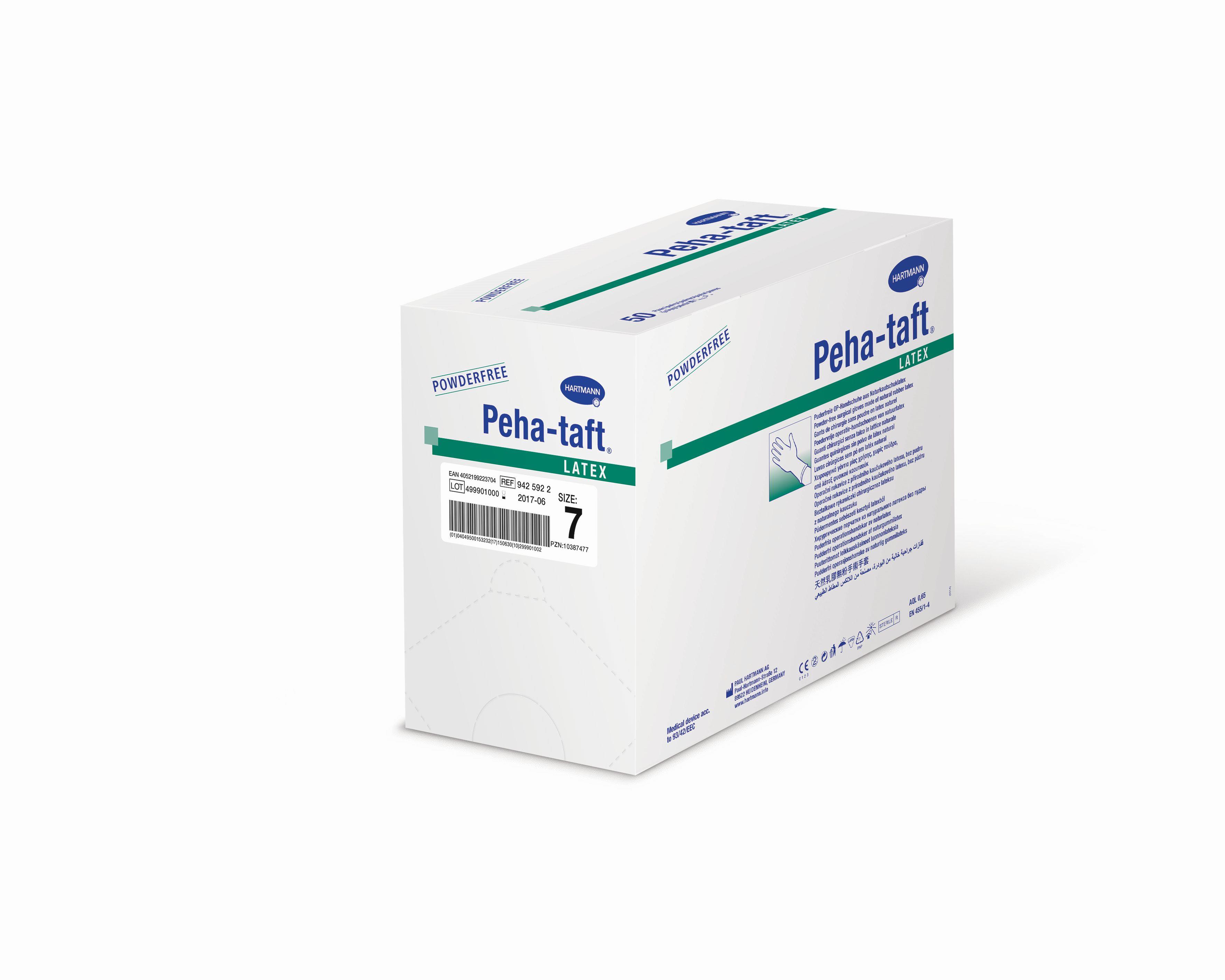 Peha-taft Latex puderfrei Gr.6 AP 50 steril, innenbeschichtet