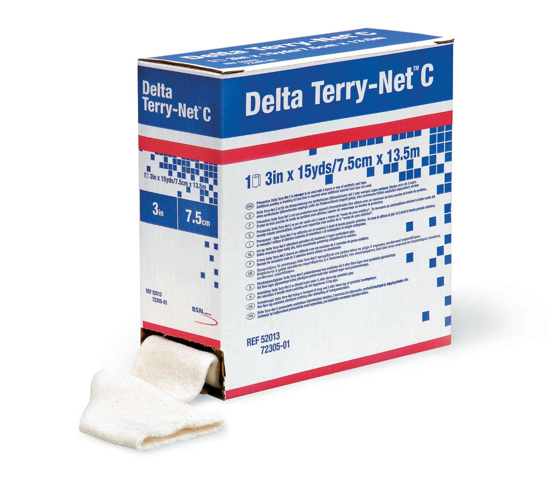 Delta-Terry-Net C Frotteeschlauch AP 1 7,6cm x 13,7m Baumwolle