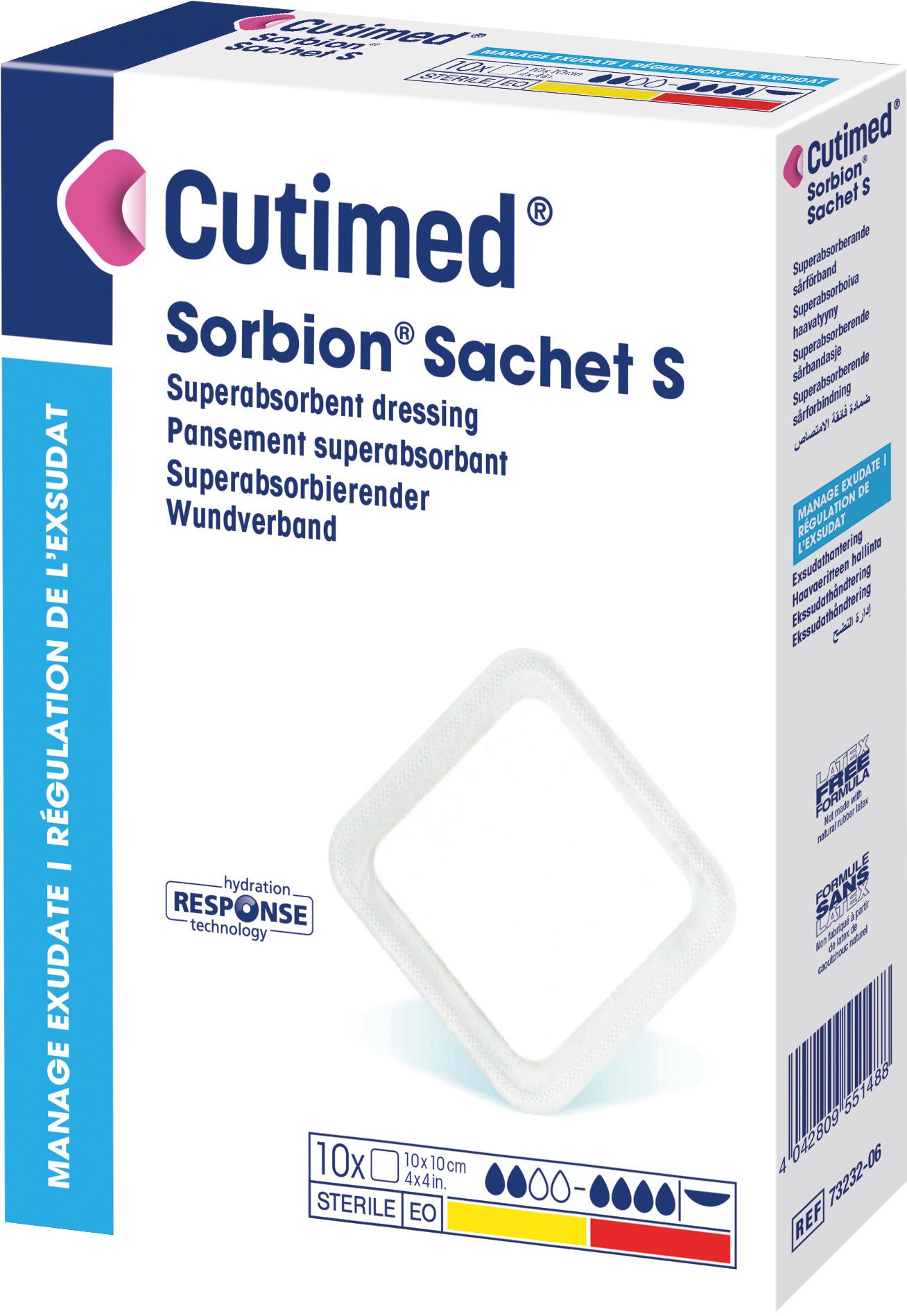 Cutimed Sorbion Sachet S 20x10cm PK 24 superabsorbierend. Wundverband