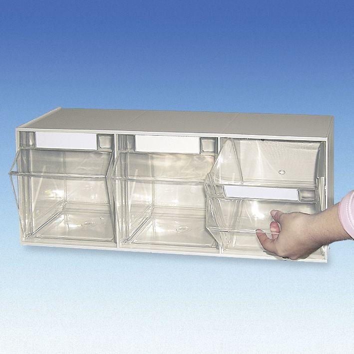 Ratiomed Spritzen/Kanülenspender Gehäuse mit 3 Behältern, beige