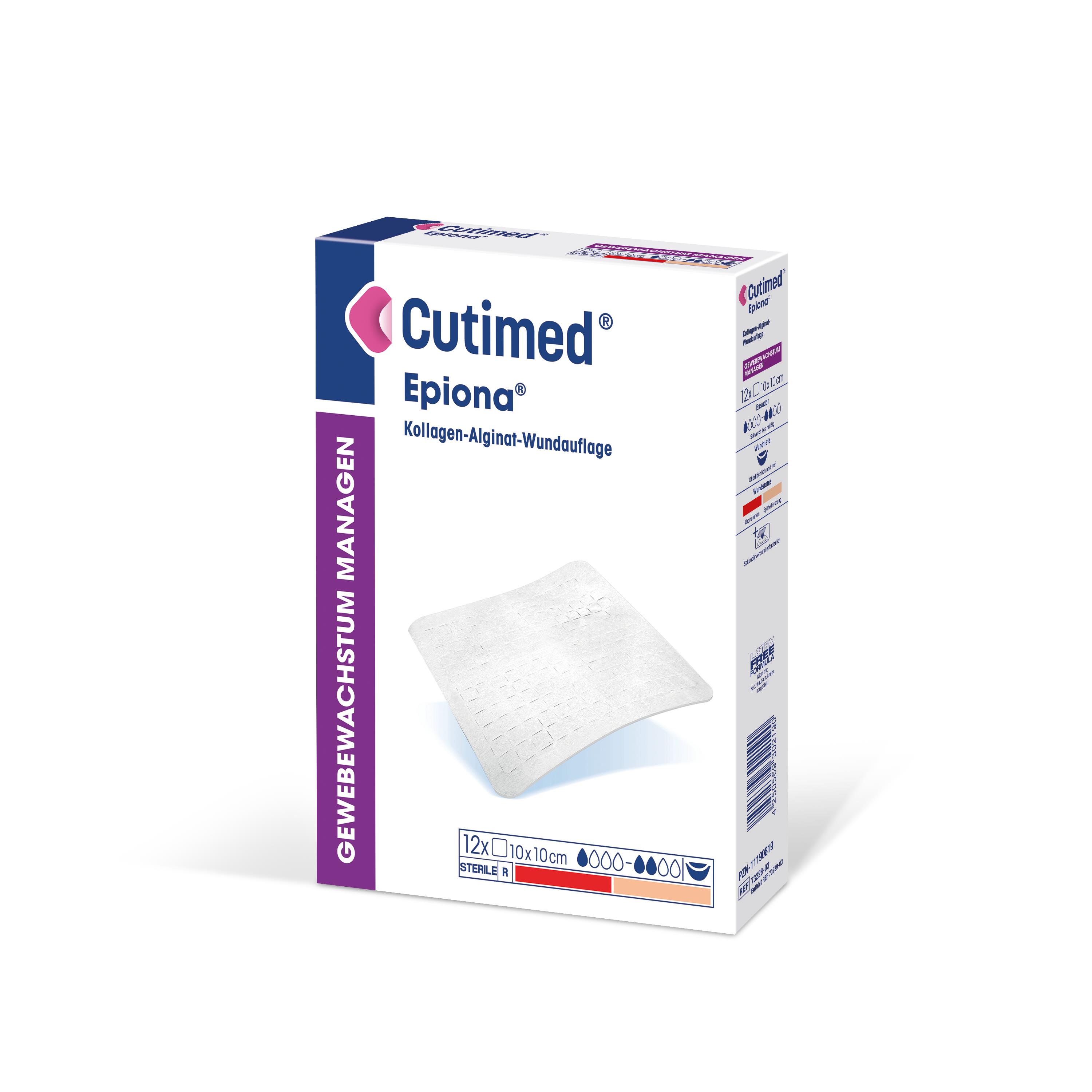 BSN medical GmbH Cutimed Epiona 10x10 cm PK 12 Kollagen-Alginat-Wundauflage