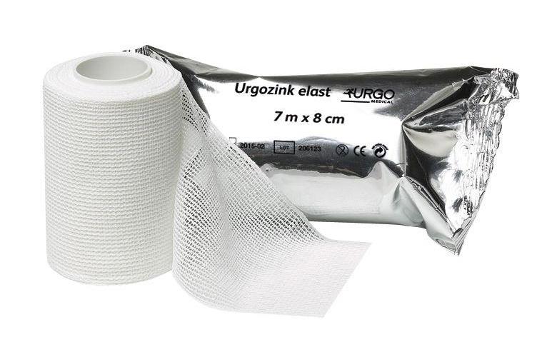 Urgozink elast 7m x 10cm AP 10, längs dehnb. Zinkleimbinde