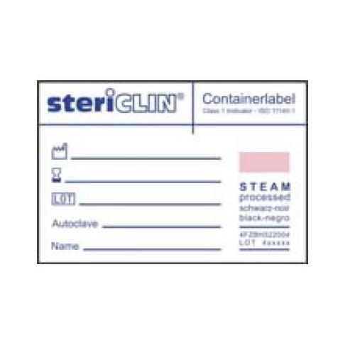 Vereinigte Papierwarenfabriken GmbH Stericlin Containerlabel selbstklebend AP 1000 mit Steam-Indikator, 59x40mm