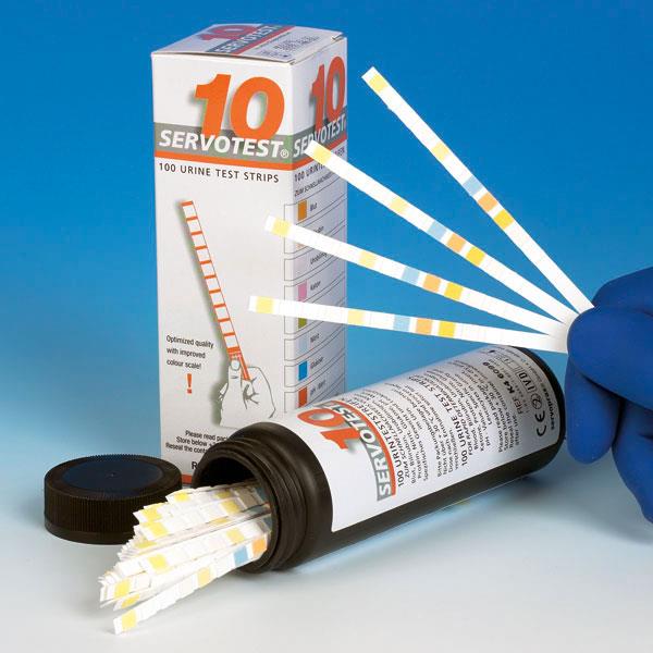 servoprax GmbH Servotest 10 Urinteststreifen AP 100