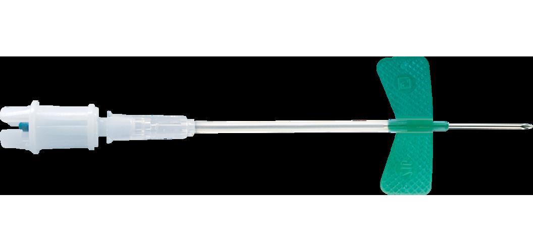 Multifly-Kanülen Nr.2 grün 21G PK 120 0,8x19mm, mit kurzem Schlauch