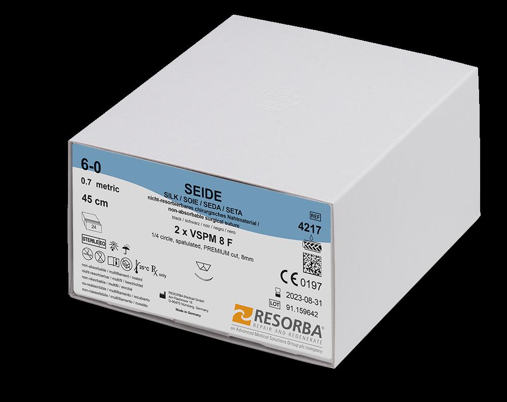 Resorba Medical GmbH Seide 3/0 schwarz gefl. 4113 AP 36 HS 18 45cm - Bild 2