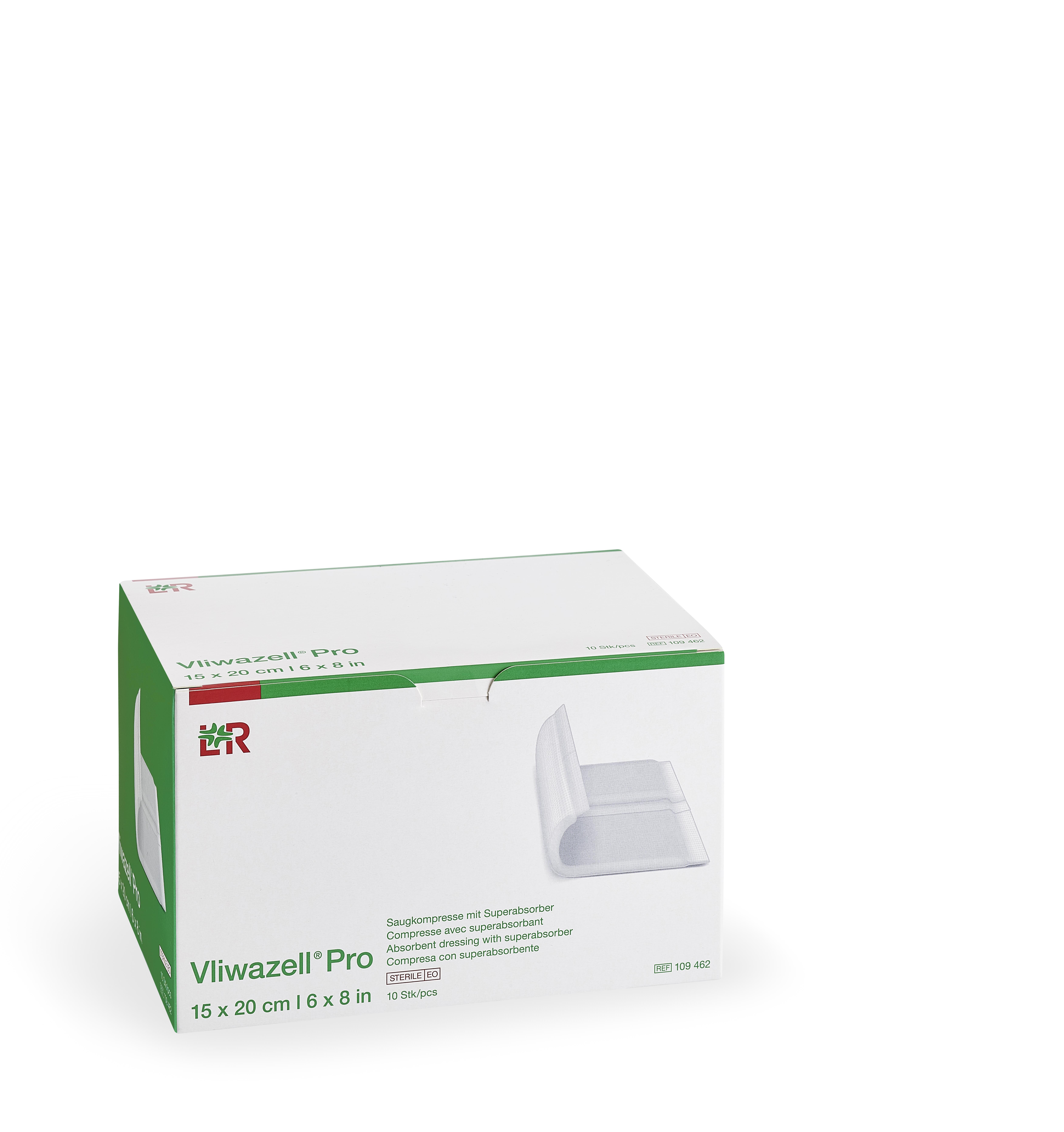 Lohmann & Rauscher International GmbH & Co. KG Vliwazell Pro 15x20cm, 10 Stück, steril - Bild 2