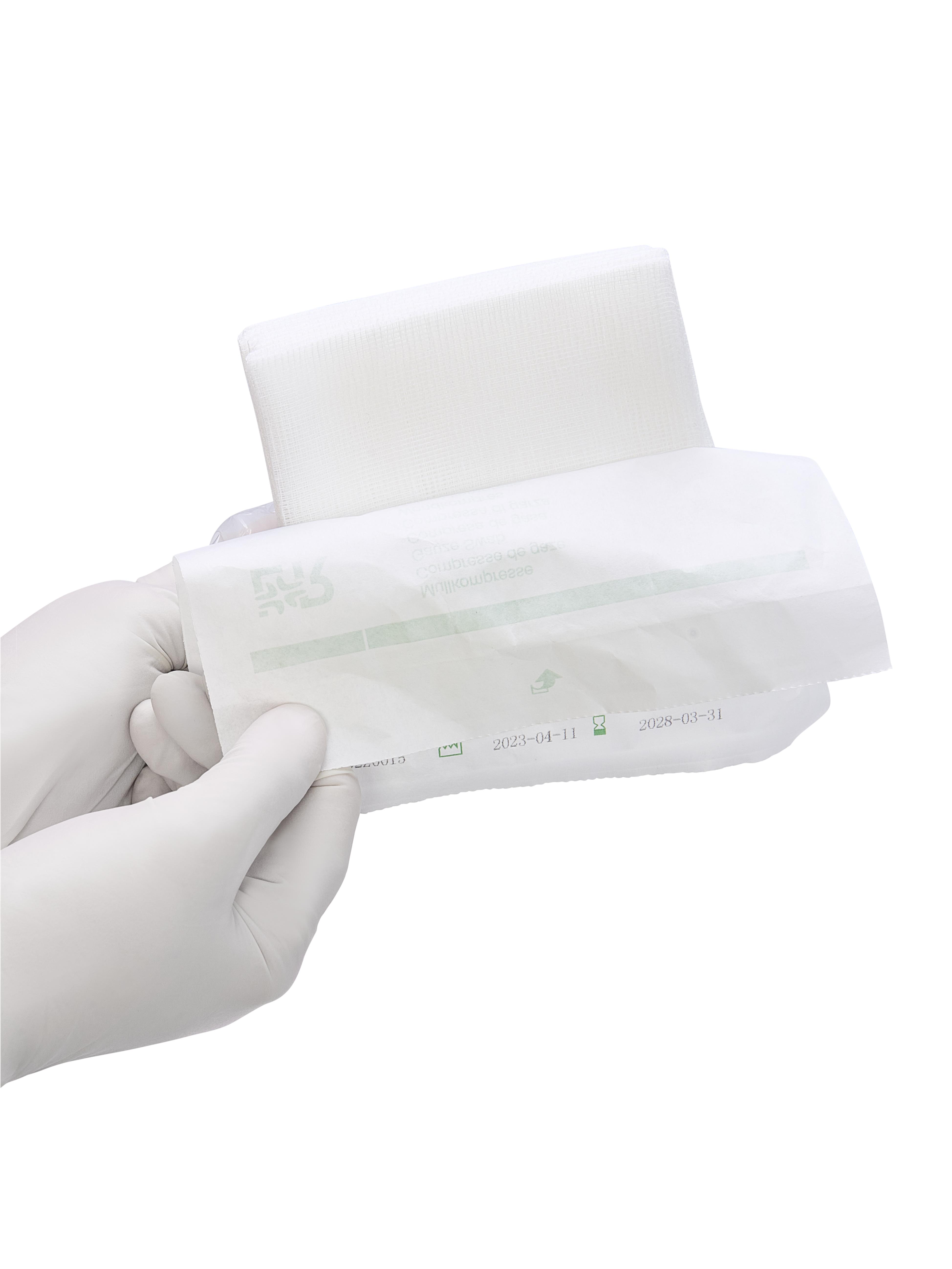 Gazin Mullkompresse steril, 10x10cm, 16f, 17fdg, 10x10 Stk