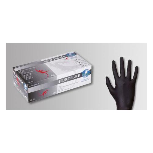 UNIGLOVE Unigloves Select Black USH Latex AP 100 Gr.S schwarz, puderfrei