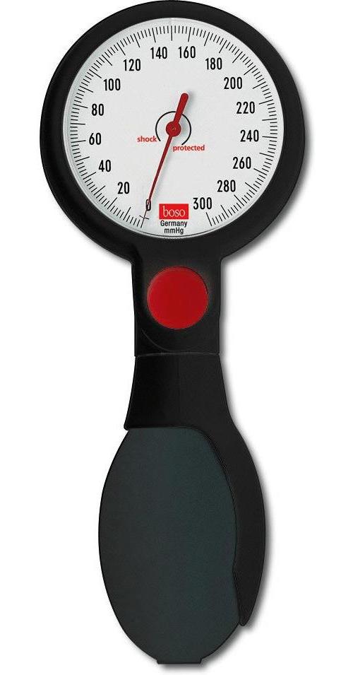 boso egotest schwarz Blutdruckmessgerät 60mm, Klettman.schwarz/rot f. Erwachsene