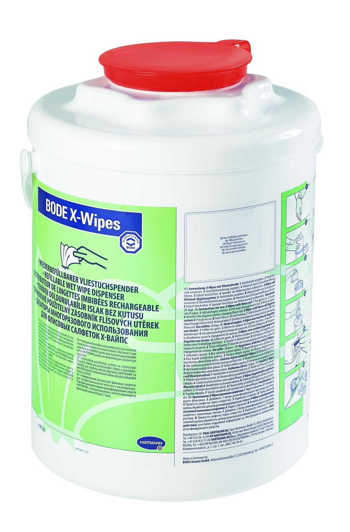 BODE X-Wipes Spender rot 