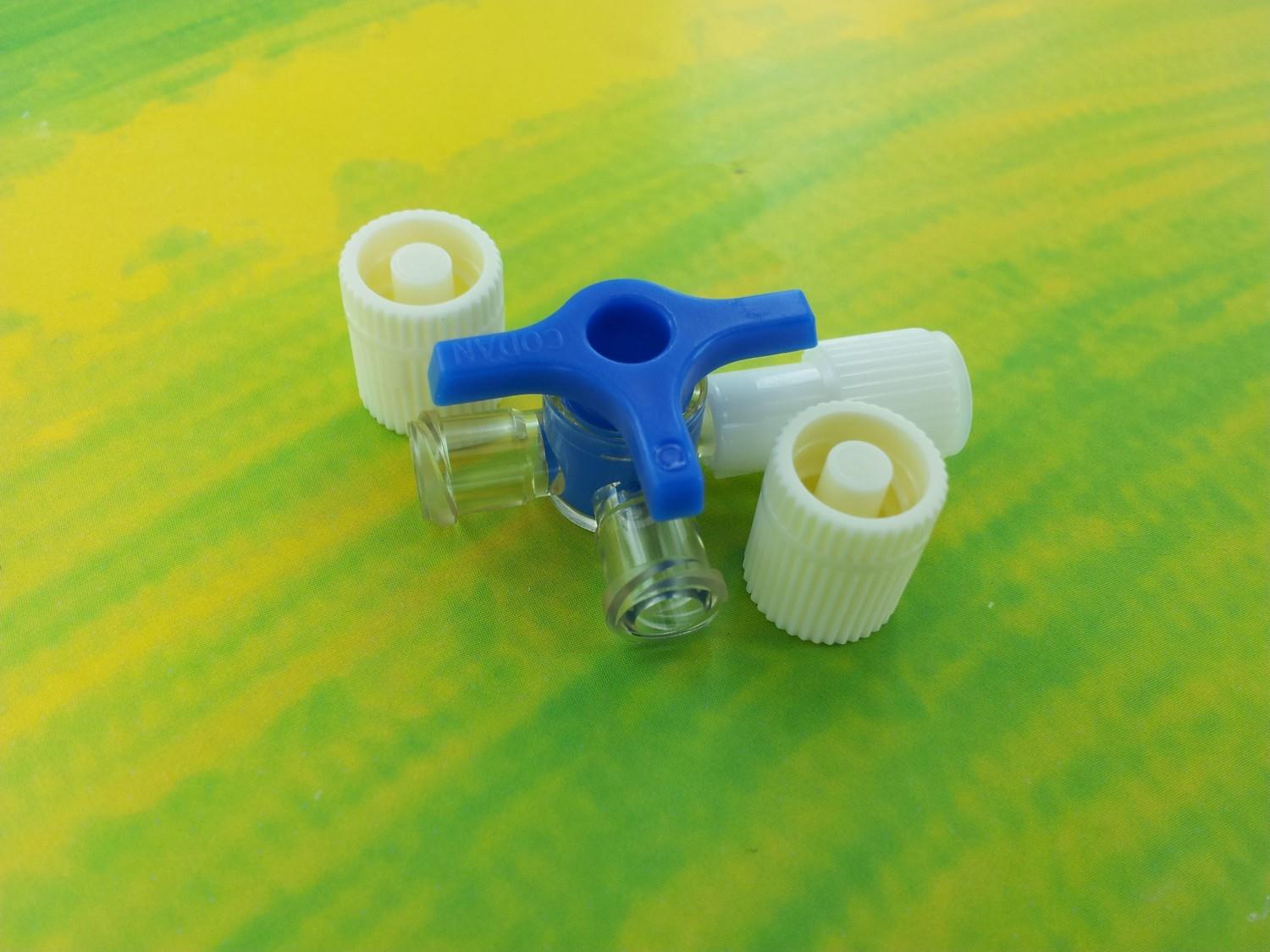 Steritex Dreiwegehahn blau AP 50