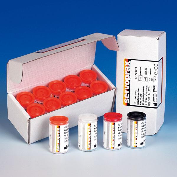 servoprax GmbH Servoprax End To End Kapillarpipetten AP 1000 10µl nicht heparinisiert