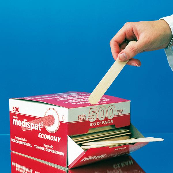 servoprax GmbH Medispat Holzmundspatel Ecopack AP 500 nicht sterilisiert 150x20mm