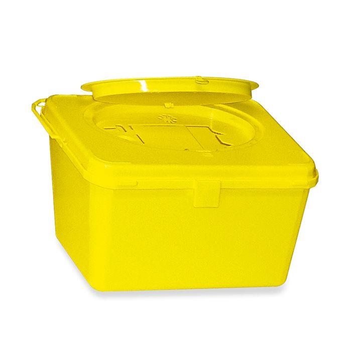 MEGRO Kanülenabwurfbehälter ratiomed Safe-Box 4,0 L, für Spritzen, Kanülen, Skalpelle
