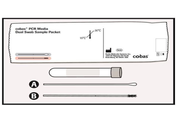 Cobas PCR Media Dual Swab Kit PK 100 Mediumröhrchen mit je 2 Tupfern