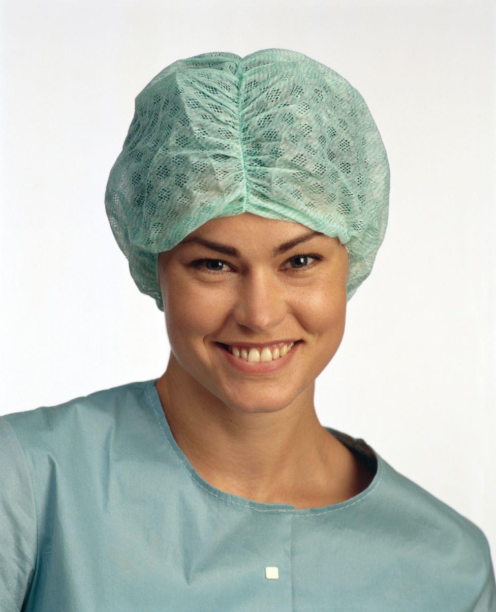 Barrier OP-Haube FLAIR grün AP 60 f. sehr langes volum. Haar