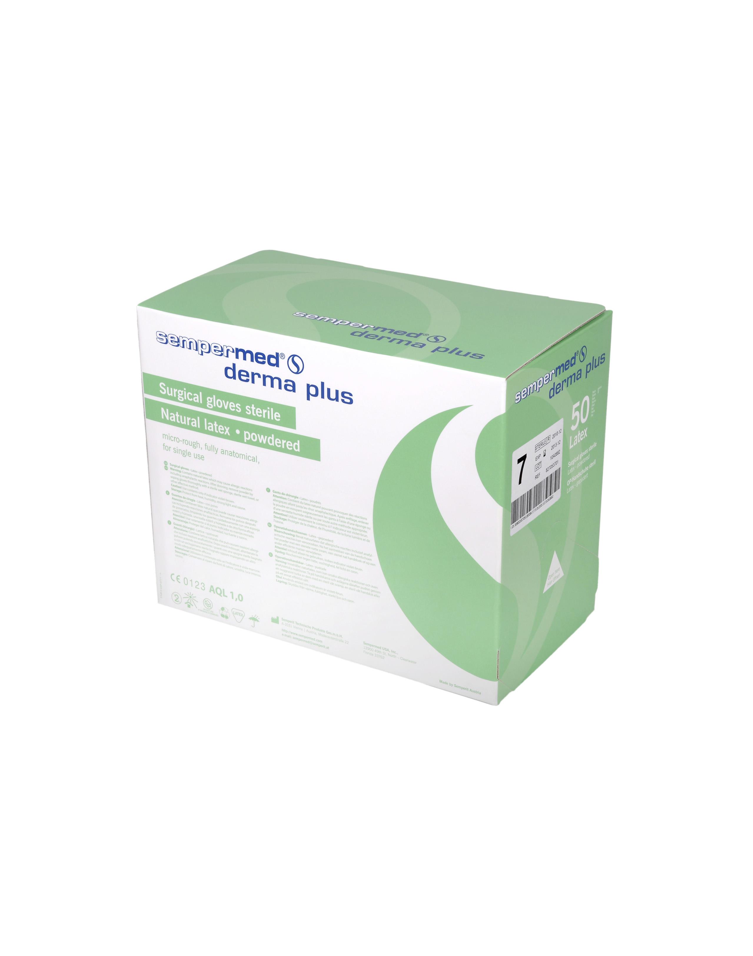 HARPS INVESTMENT ASIA PTE. LTD. Sempermed Derma Plus OP-Handschuh Natur- latex gep, weiß, Gr.6, steril, 50 Paar - Bild 3