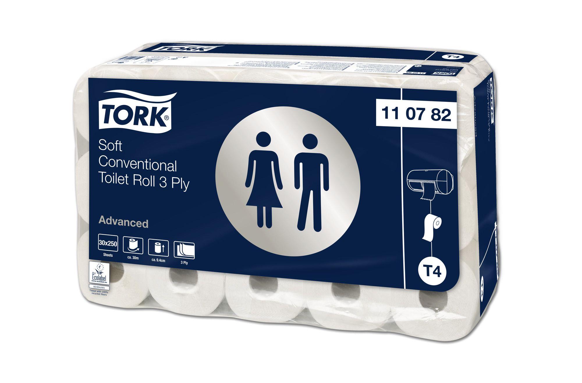 SCA HYGIENE PRODUCTS GMBH Tork Advanced Toilettenpapier extraweich AP 30x250 Blatt 3-lg. weiss