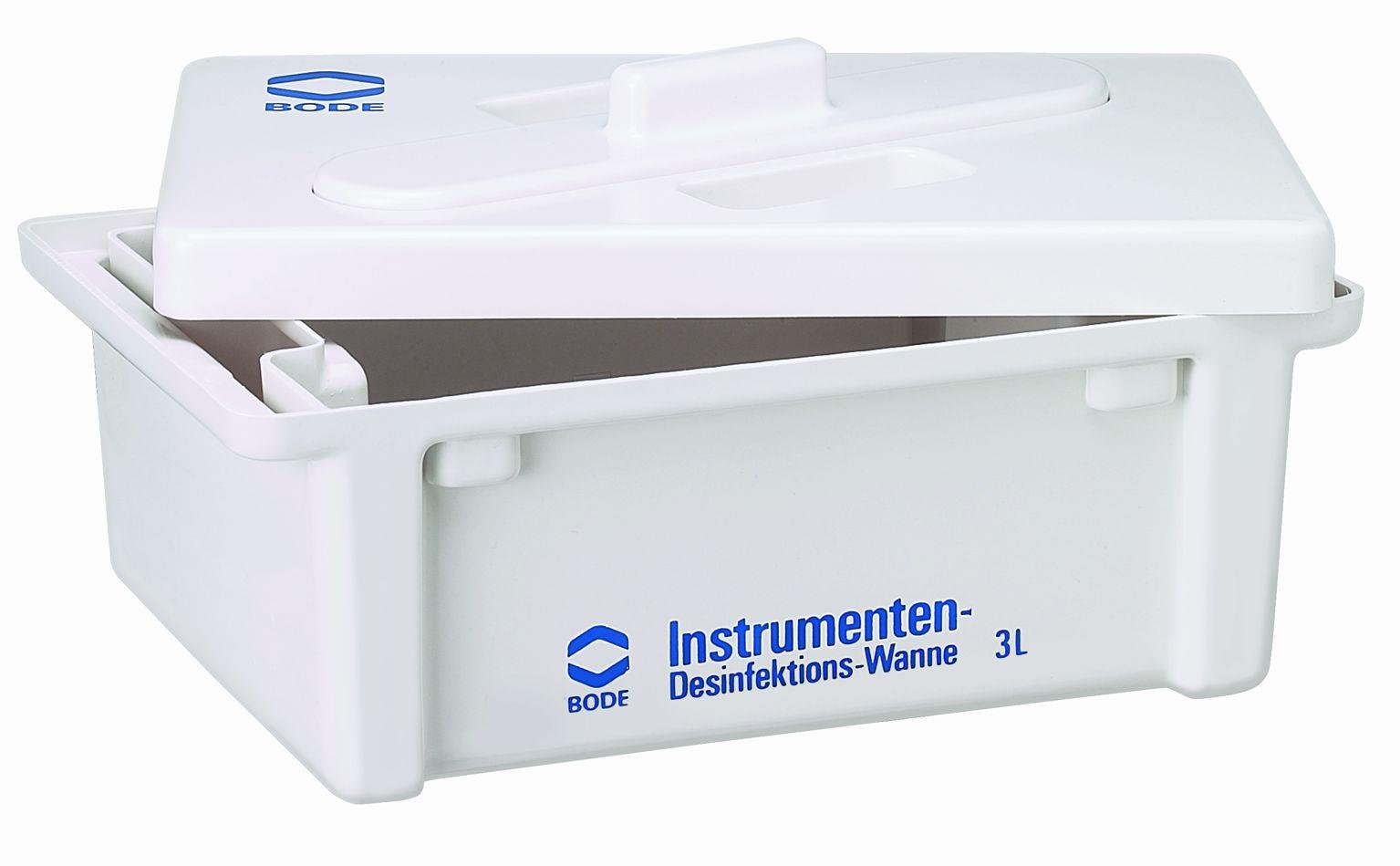 BODE Desinfektionswanne 3 Ltr 300x200x110mm, Deckel mit Schlitz
