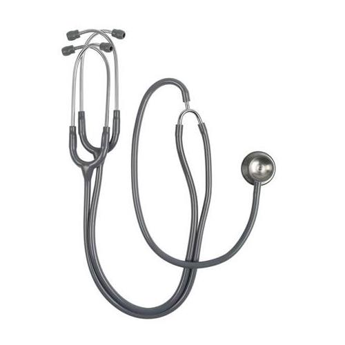Duplex Lehr-Stethoskop schiefergrau mit Doppelbruststück