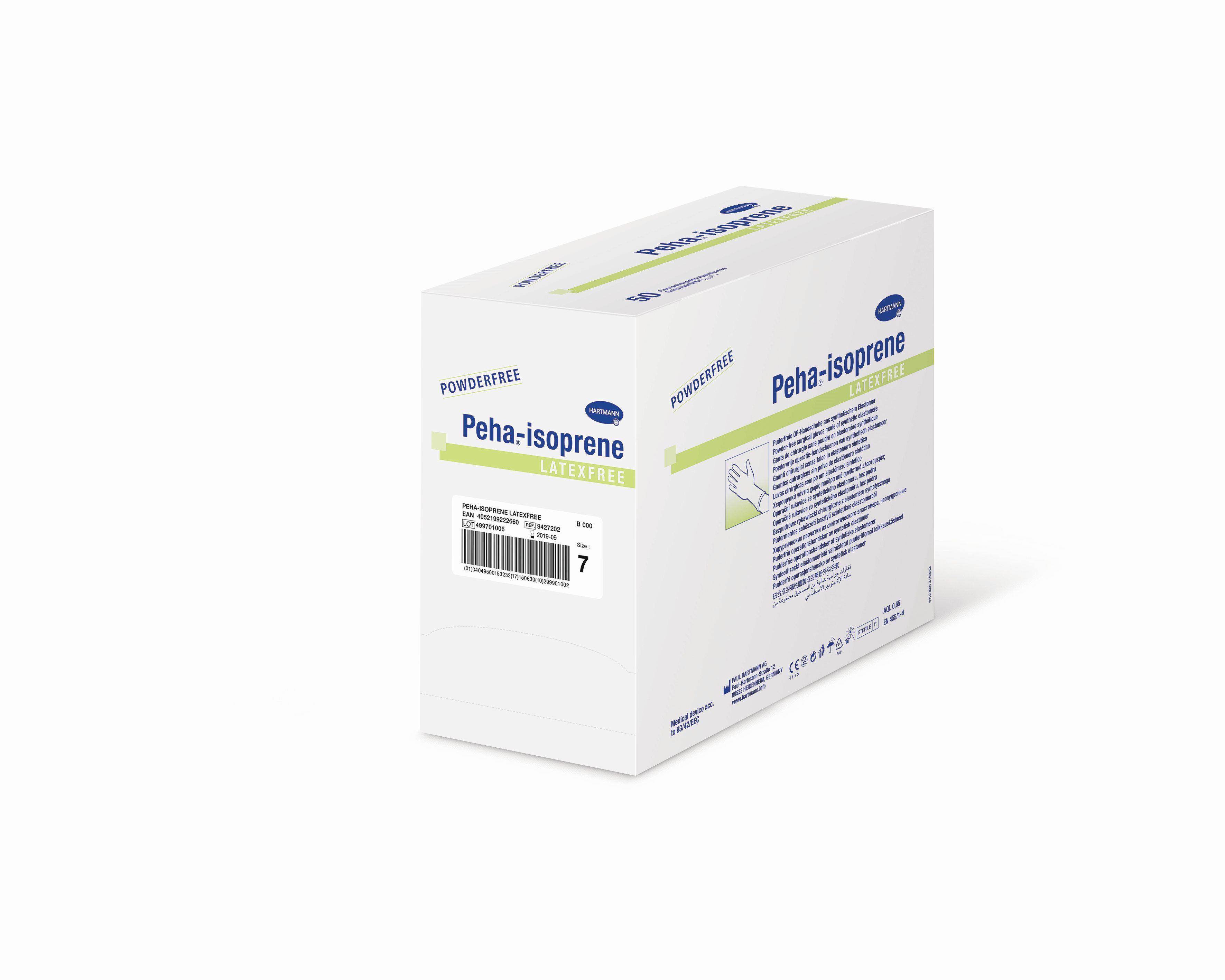 Paul Hartmann AG Peha-isoprene Latexfree Gr.6,5 AP 50 Latex-u.puderfreie OP-Hand.
