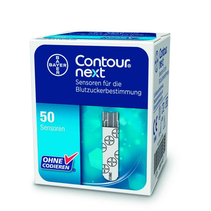 BAYER DIAG Contour Next Sensoren Blutzuckerteststreifen AP 50 lose verpackt, f. Contour XT