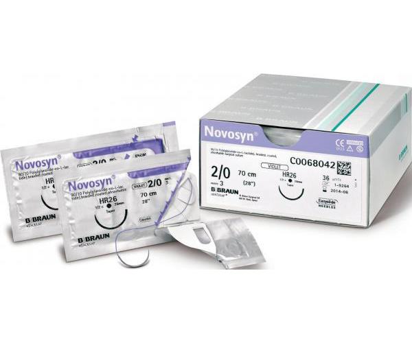 B. Braun Melsungen AG Novosyn 3/0 violett C0068030 AP 36 HR 22 70cm
