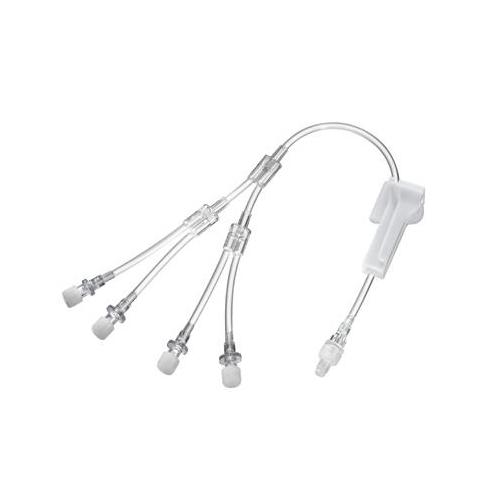 LS-4 Verbinder mit Rollenklemme PK 50 steril mit Luer-Lock-Ansatz