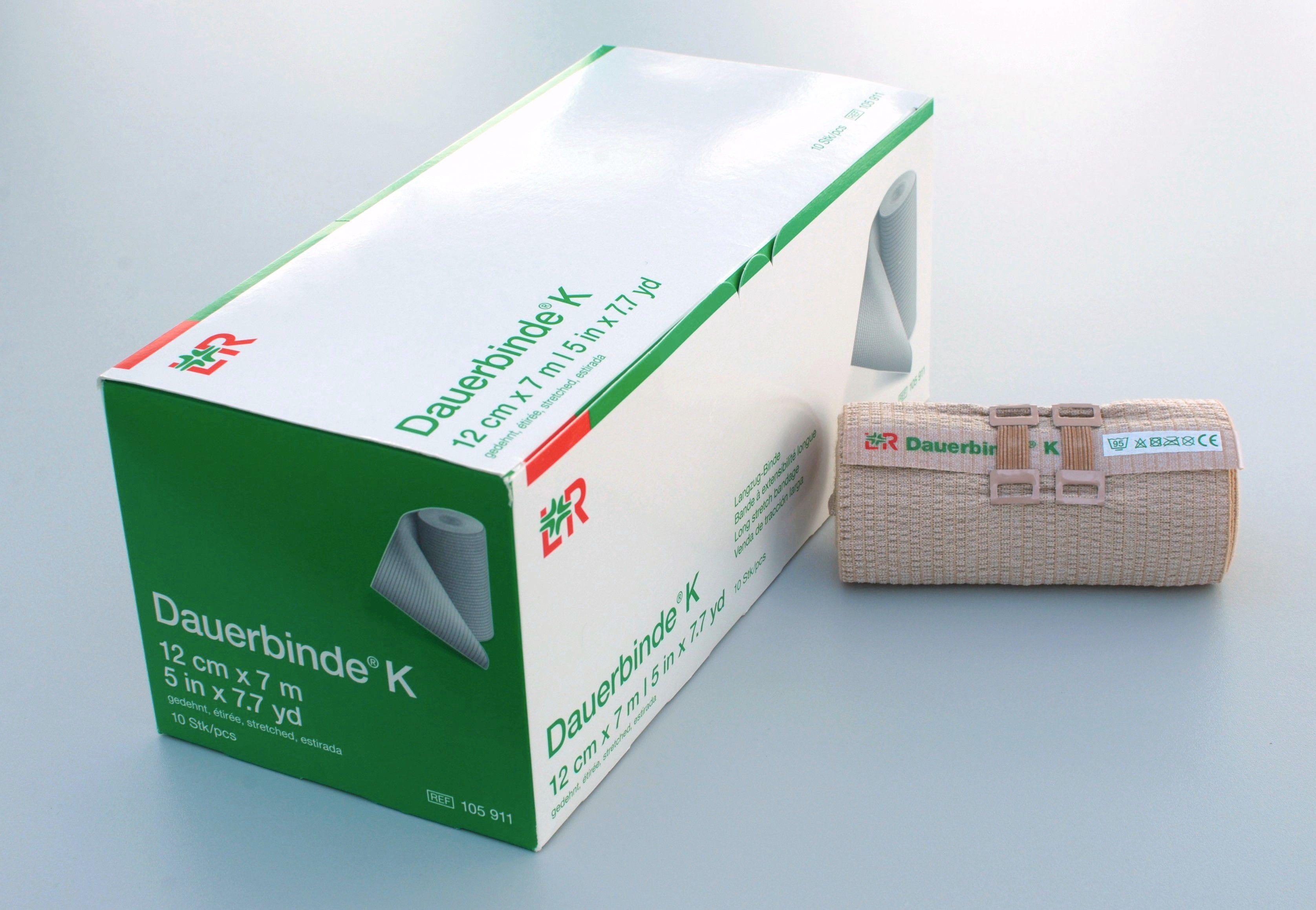 Dauerbinde K Langzugbinde 12cmx7m,10 St.lose im Kt.