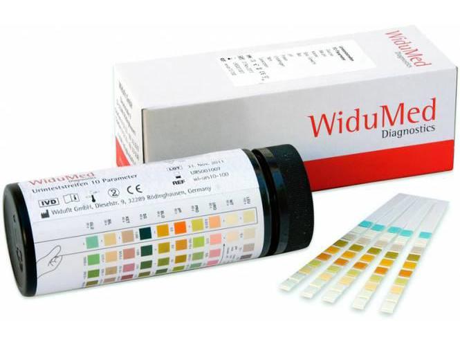 WERNER WiduMed 10 Urinteststreifen AP 100 10 Parameter