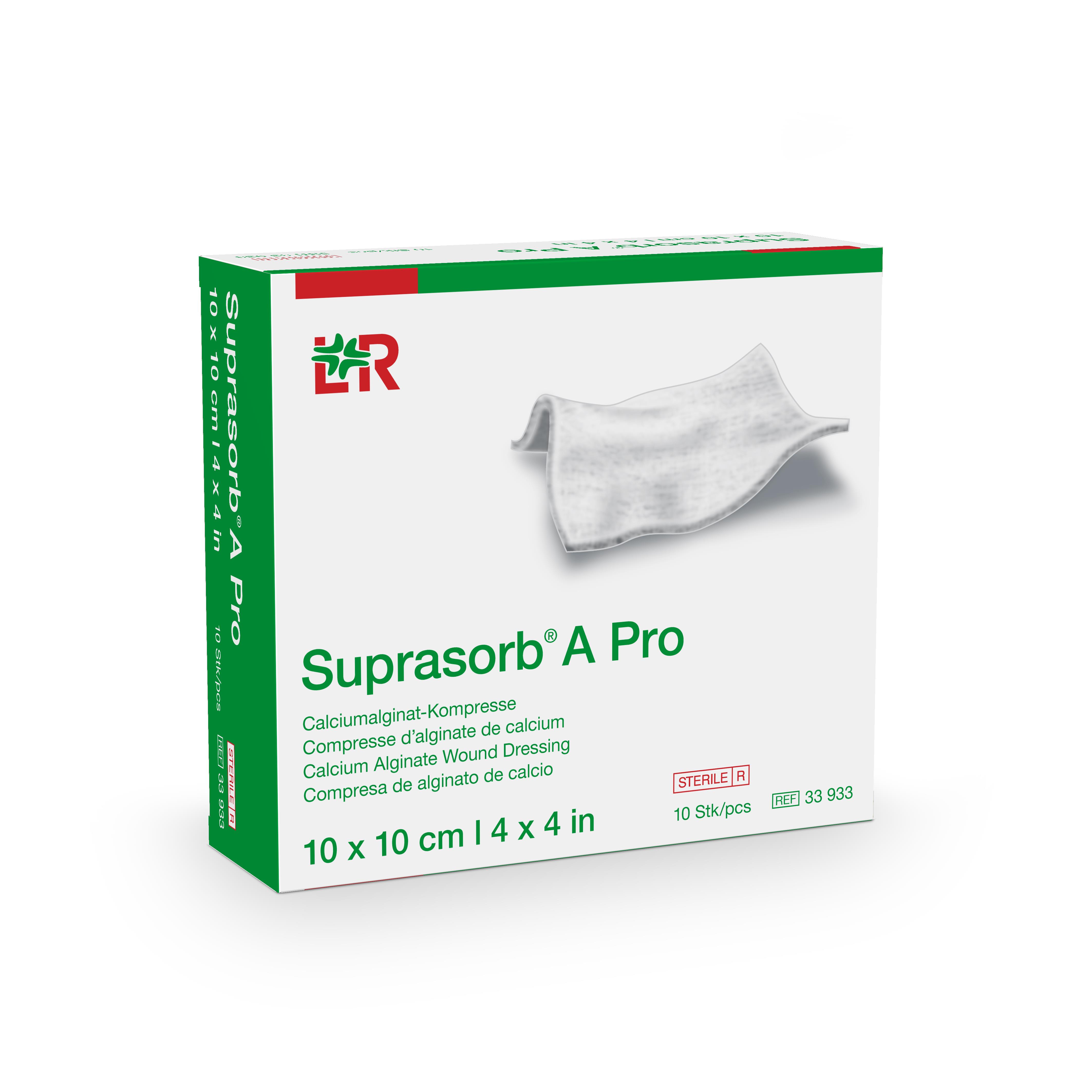 SPECIALITY MATERIALS AND FIBRE Suprasorb A Pro Ca-Alginatkompresse steril, 10x10cm, 120 gsm, 10 Stück - Bild 3