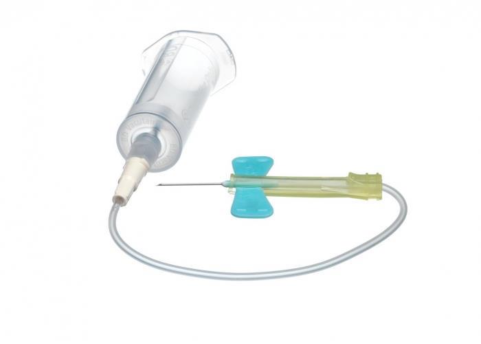 BD Vacutainer Safety-Lok 21G 0,8x19mm AP 25 grün Blutentnahmeset mit Adapter