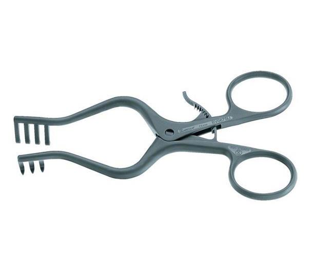 Wundspreizer WEITLANER SUSI (selbsthaltend) halbscharf, steril, 3x4 Zinken, 130mm