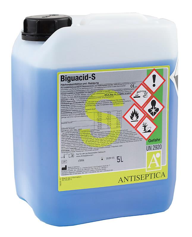 Biguacid-S 5L Konzentrat aldehydfrei Desinfektion u. Reinigung Oberfläche
