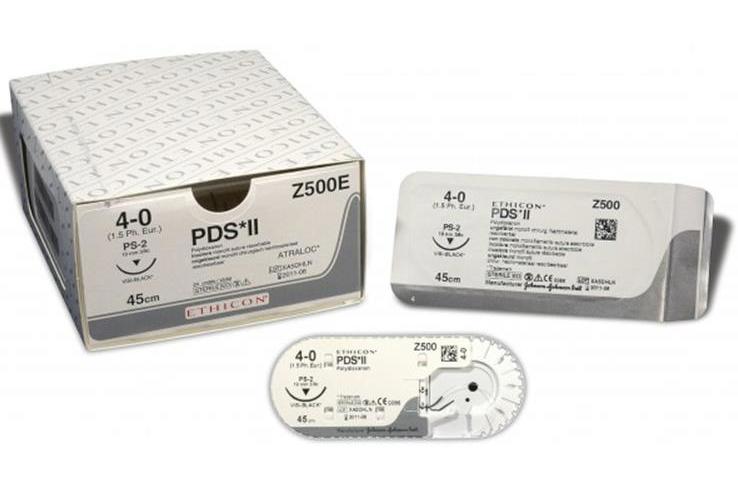 PDS II 1 violett monofil Z1950G AP 12 CTX 1,80 m als Schlinge