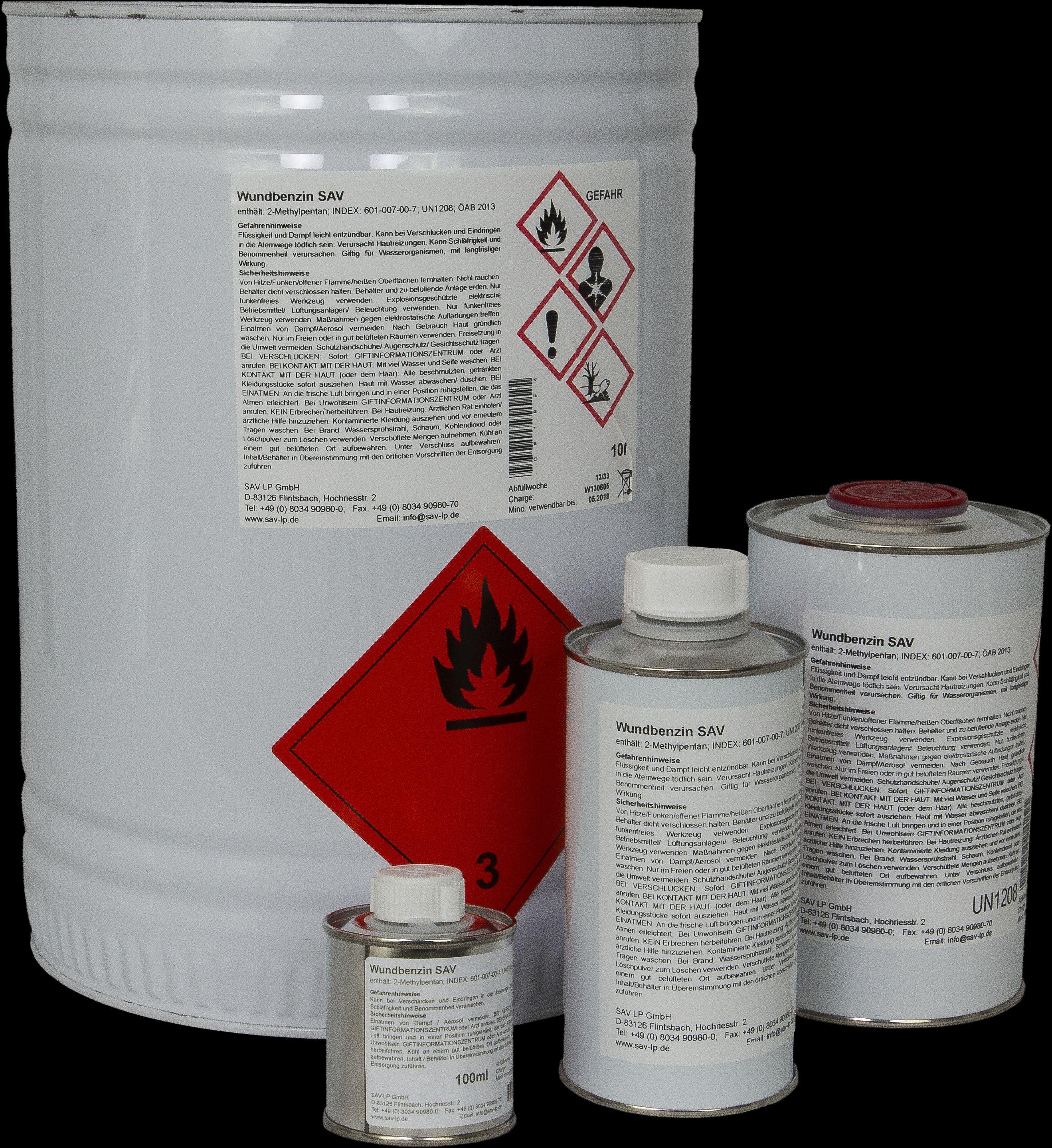Wundbenzin nach DAB 1 Liter Metallkanister